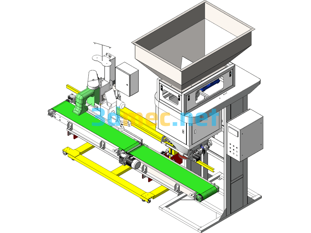 Automatic Quantitative Packaging Scale - 3D Model SolidWorks Free Download