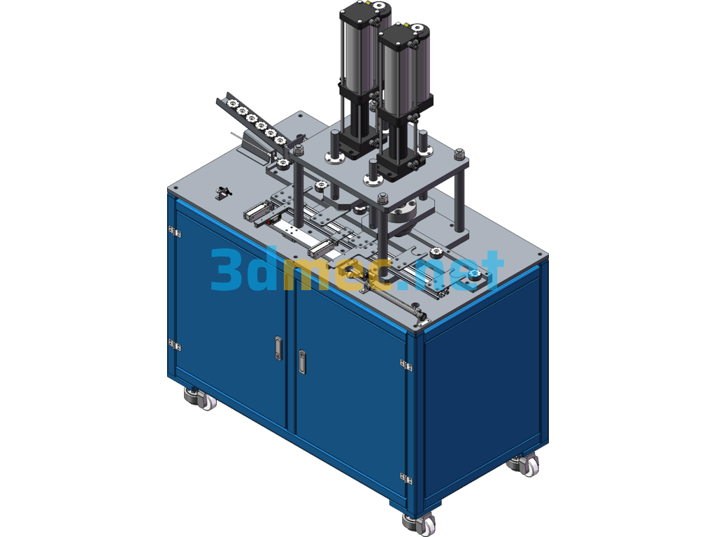 Cast Aluminum Rotor Riveting Machine - 3D Model SolidWorks Free Download