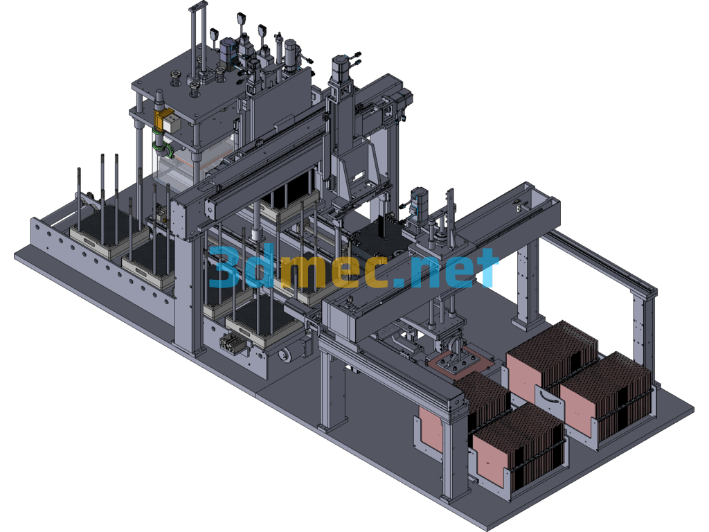 Fully Automatic Laminating Equipment - 3D Model SolidWorks Free Download