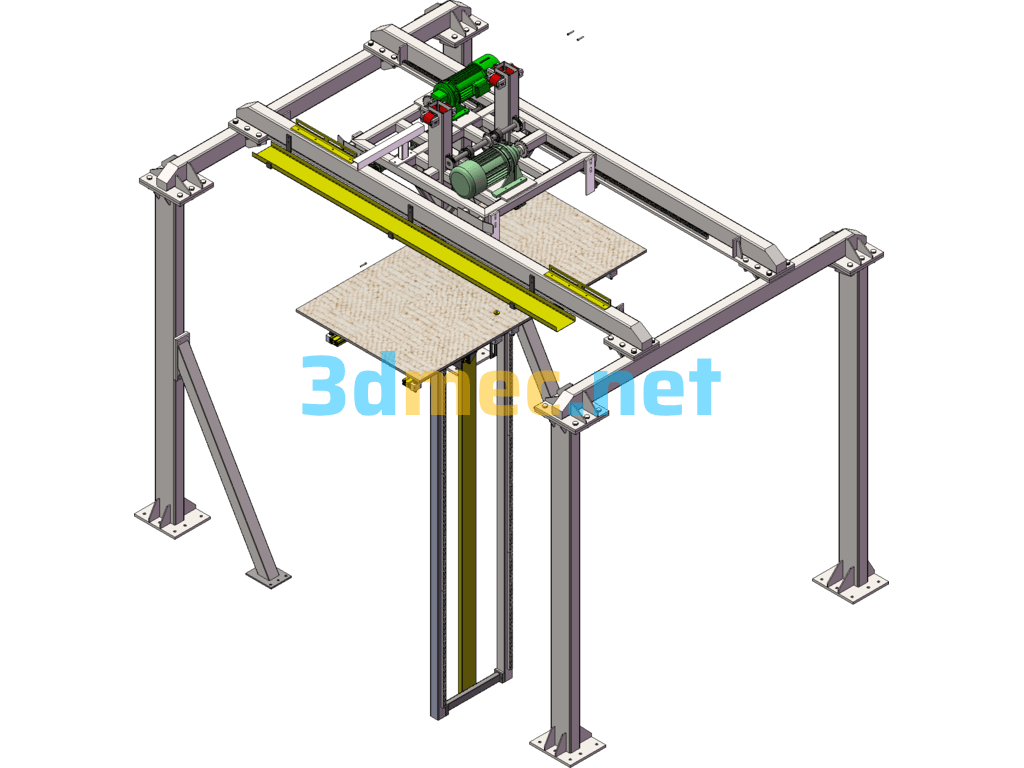 Stacking And Unloading Manipulator, Door Panel/Board Loading And Unloading - 3D Model SolidWorks Free Download