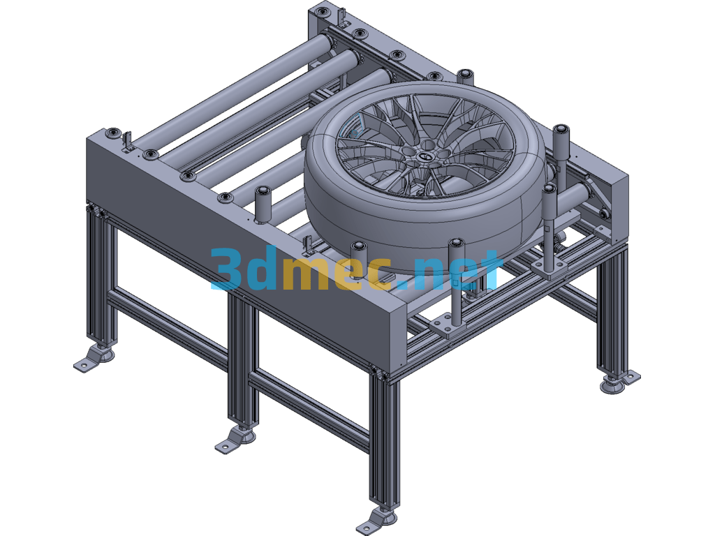 Automotive Tire Alignment Equipment - 3D Model Exported Free Download