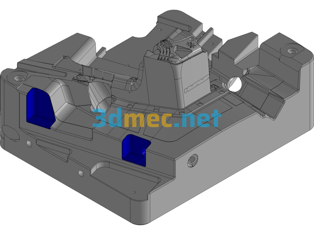 Complete Drawing Of The High-End Mold For The MFA2 Handle Frame Of The Car - 3D Model UG(NX) Free Download