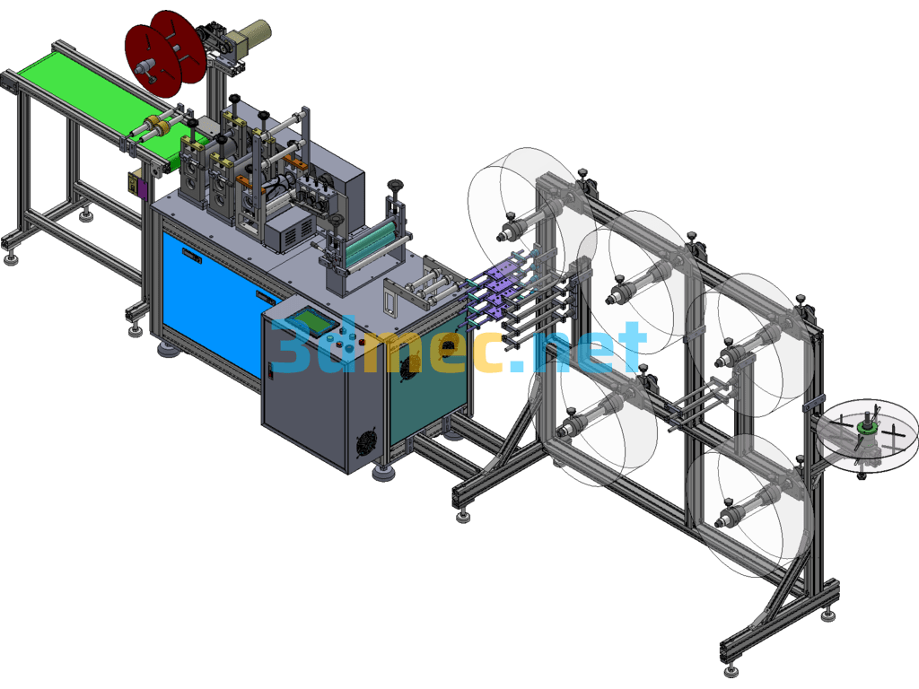 KN95 Servo Motor Version Vertical Tablet Machine - 3D Model SolidWorks Free Download