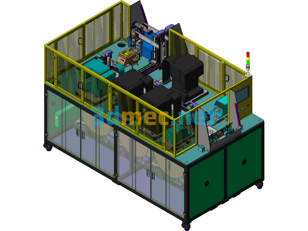 Automatic Wire Secondary Processing Equipment - 3D Model SolidWorks Free Download