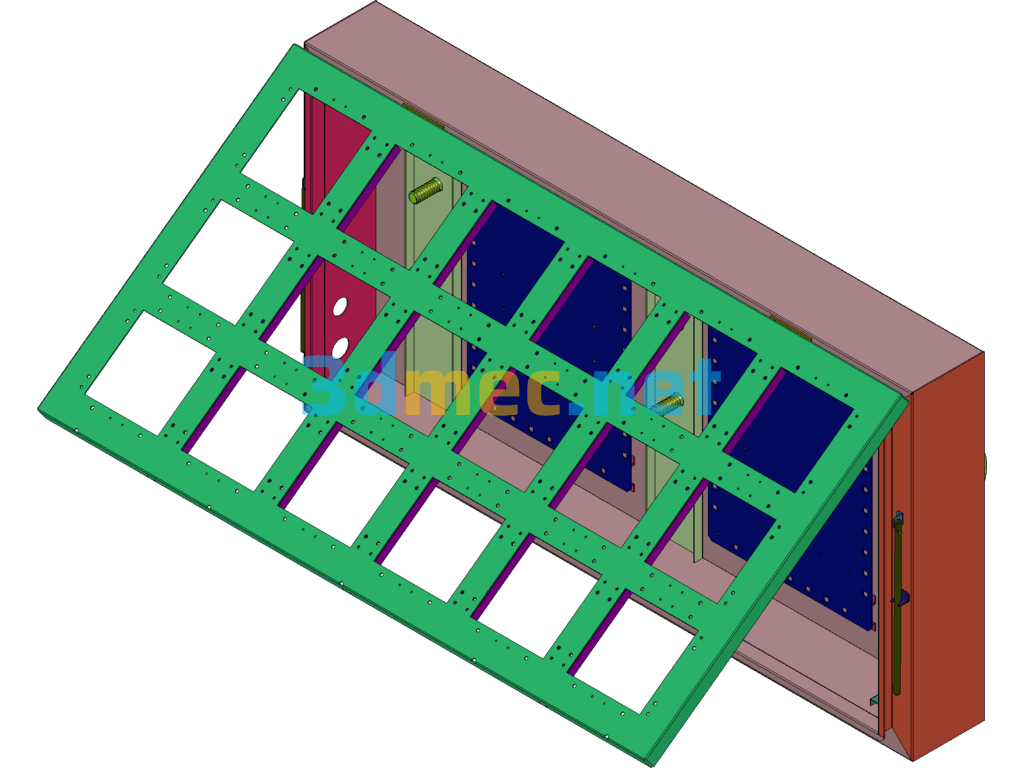 LED Variable Information Board - 3D Model SolidWorks Free Download