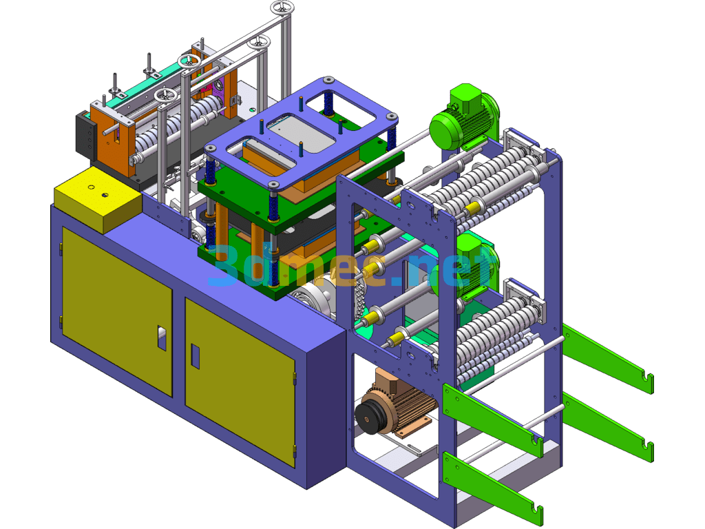 Disposable Glove Machine Drawing Medical Film Gloves Equipment Complete Version - 3D Model SolidWorks Free Download