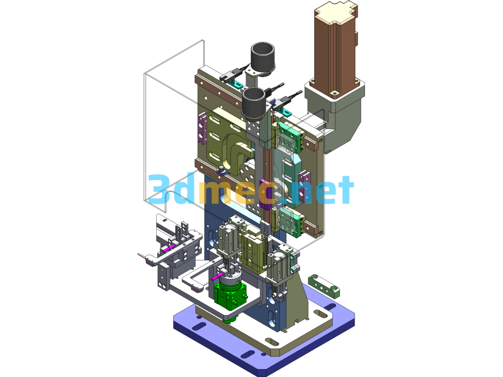 Double-Station Rapid Transfer And Rotation Of Workpiece Mechanism Cam Manipulator Mechanism - 3D Model SolidWorks Free Download