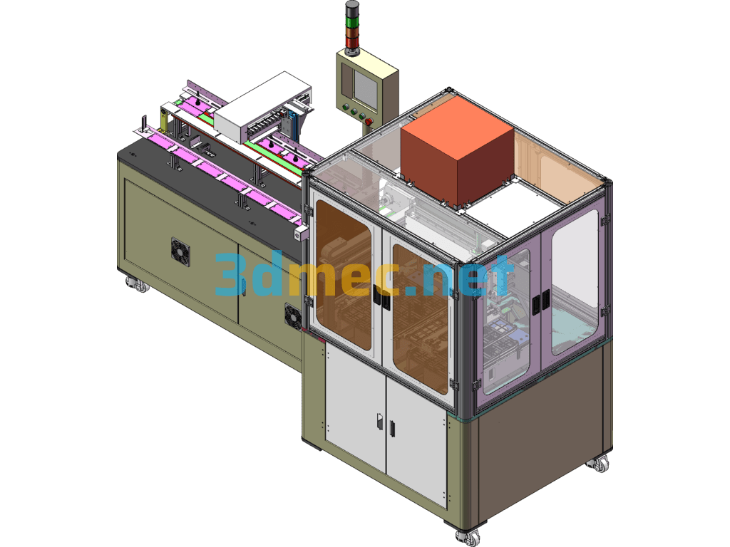 AF Laminating Machine (Mobile Phone Back Cover Laminating Equipment) - 3D Model SolidWorks Free Download