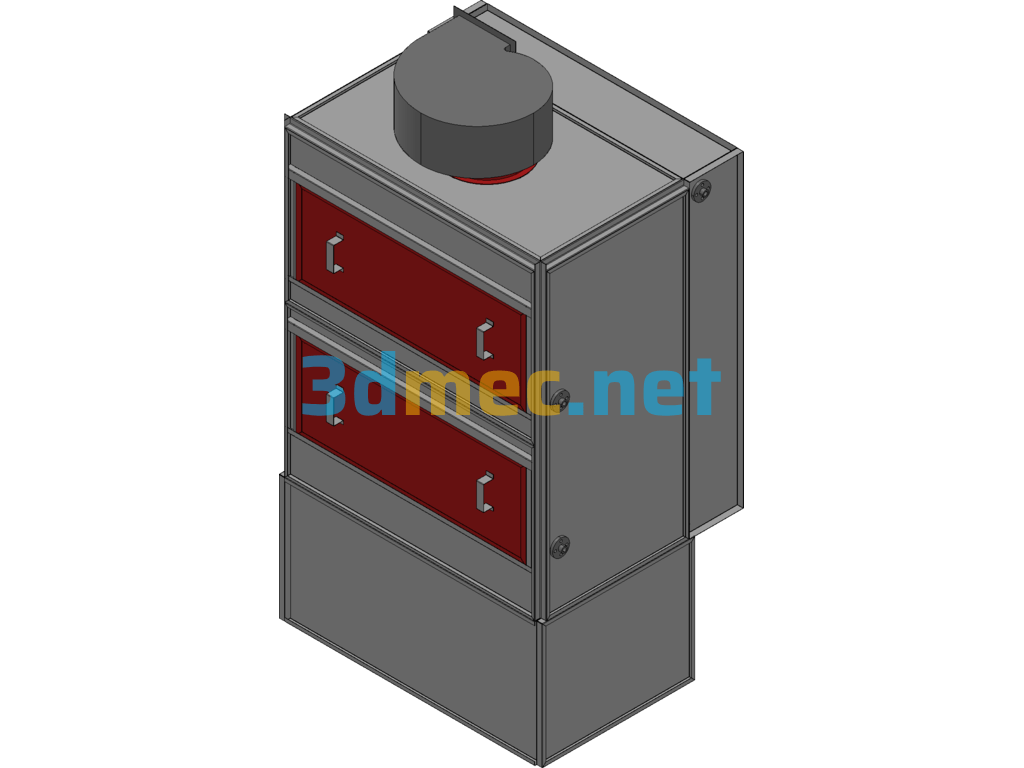 Wet Dust Removal Cabinet - 3D Model Exported Free Download