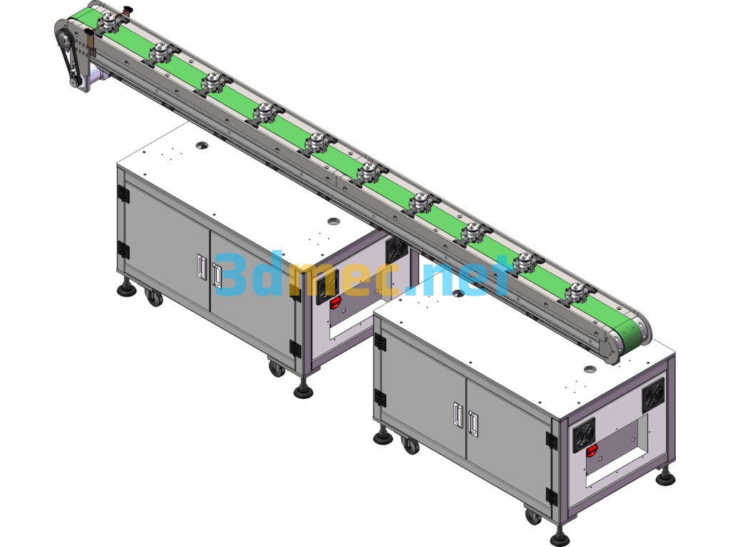 Fixed Distance Belt Line Body With Fixture - 3D Model SolidWorks Free Download