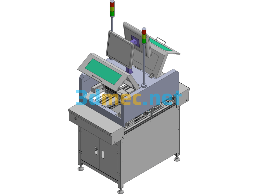 SMT Fully Automatic Double-Rail Docking Station - 3D Model Exported Free Download