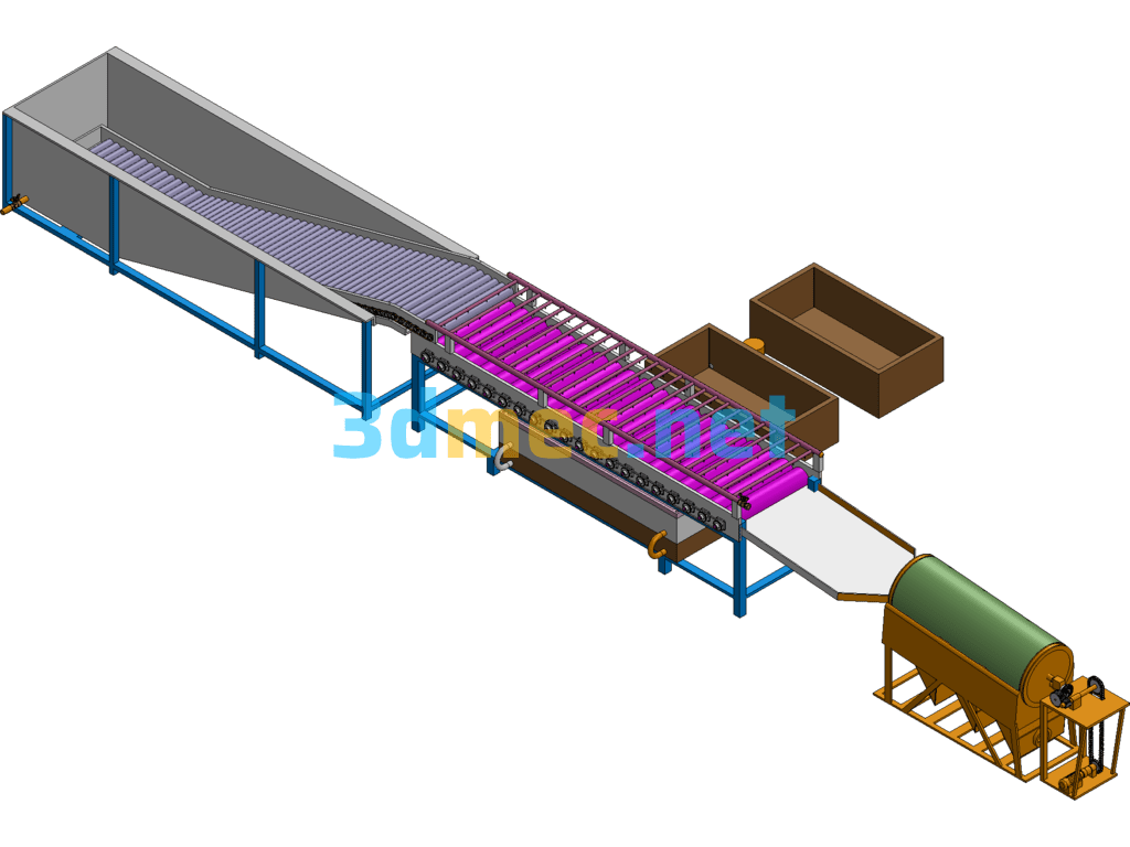 Circular Material Transfer Sorting - 3D Model Exported Free Download