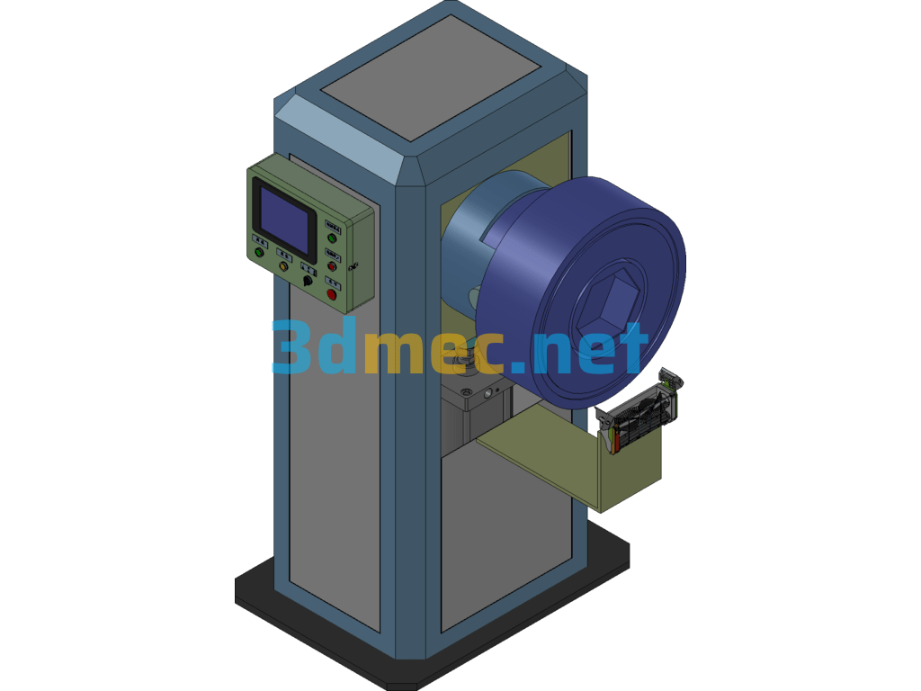 Heavy Duty Locking Machine - 3D Model SolidWorks Free Download