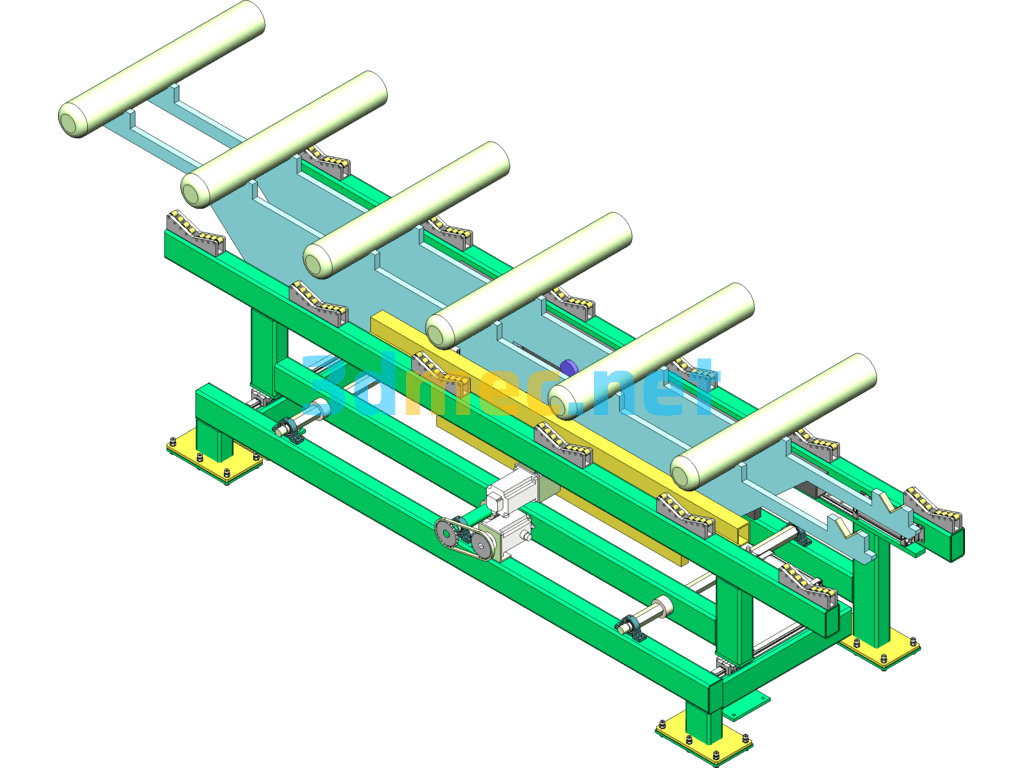 Heavy Duty Synchronized Transplanter - 3D Model SolidWorks Free Download