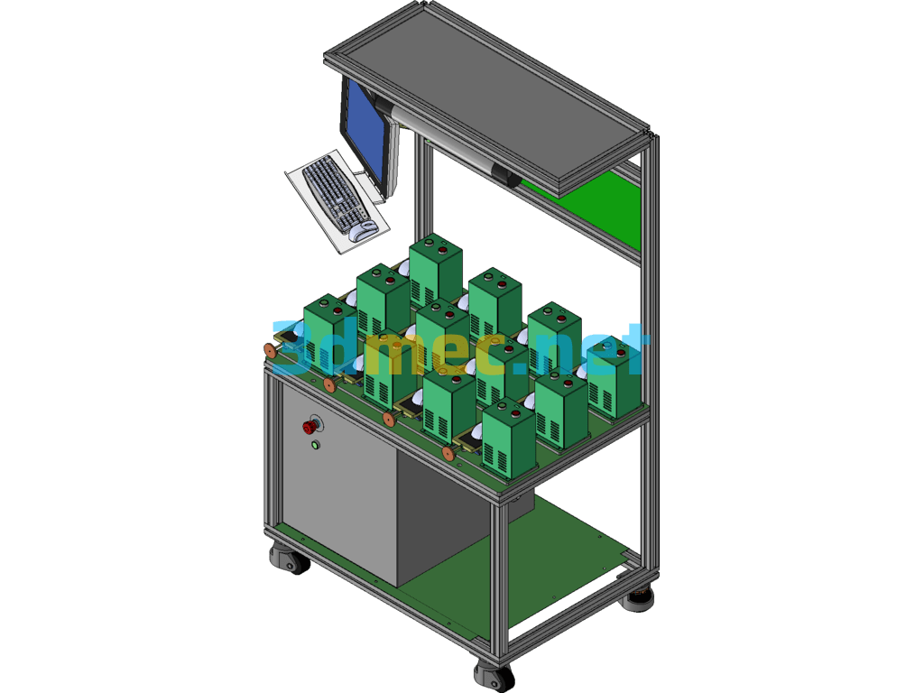 Mouse Wheel Aging Test Machine - 3D Model Exported Free Download