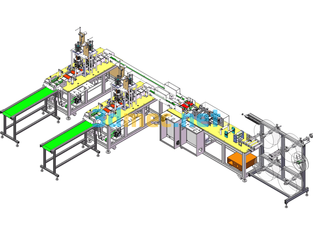 One To Two 2020 Latest Mask Machine - 3D Model SolidWorks Free Download