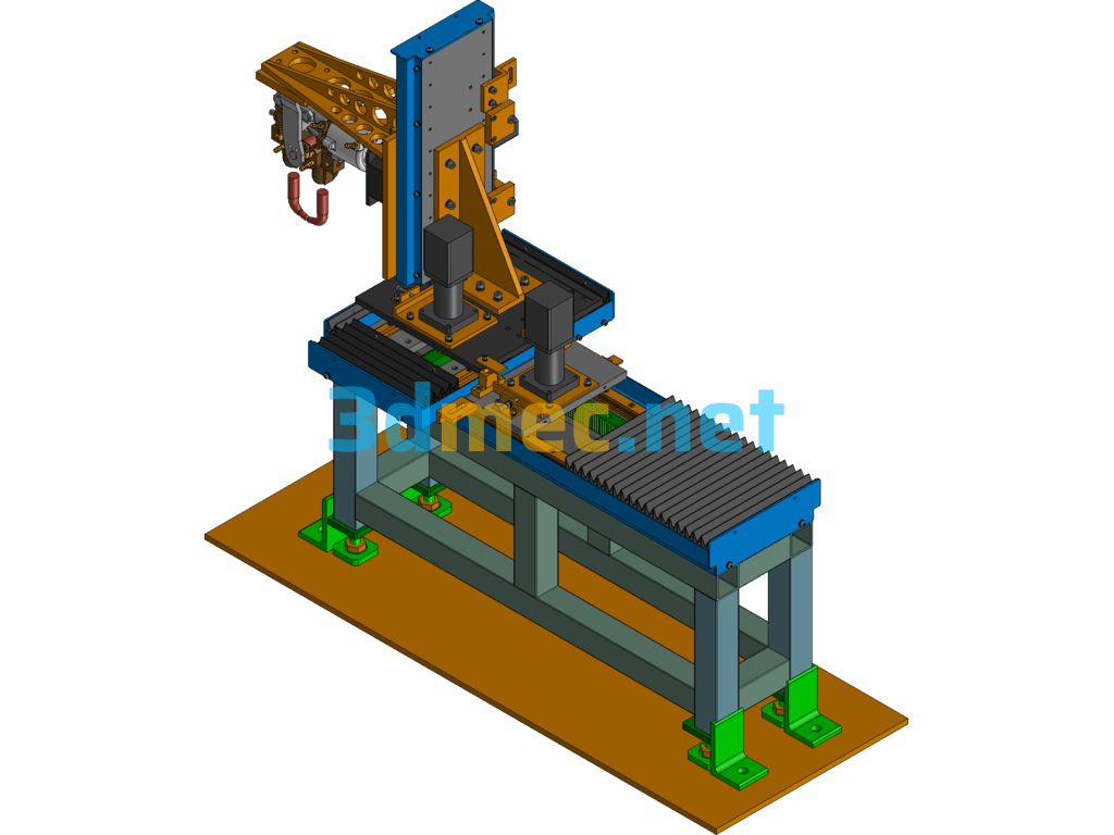 Automobile Industry-Automobile Frame Resistance Automatic Welding Machine - 3D Model UG(NX) Free Download