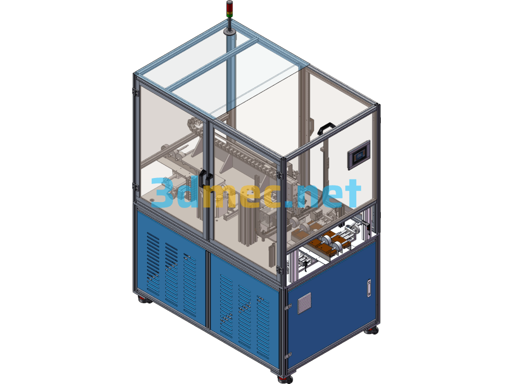 All-In-One Machine For Circlip Assembly And Anti-Rust Oil Coating - 3D Model SolidWorks Free Download