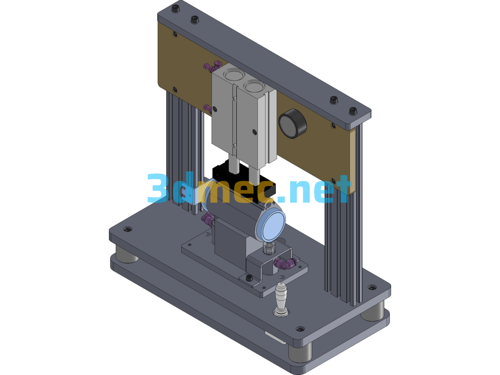 Water Heater Air Tightness Test Fixture - 3D Model SolidWorks Free Download