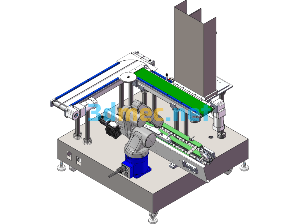 Robotic Loading And Unloading Equipment - 3D Model SolidWorks Free Download