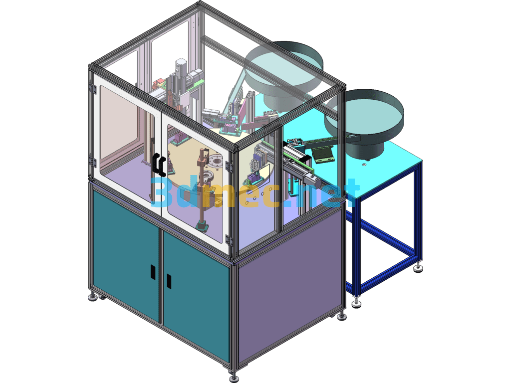 Lock Buckle Automatic Welding Machine - 3D Model SolidWorks Free Download