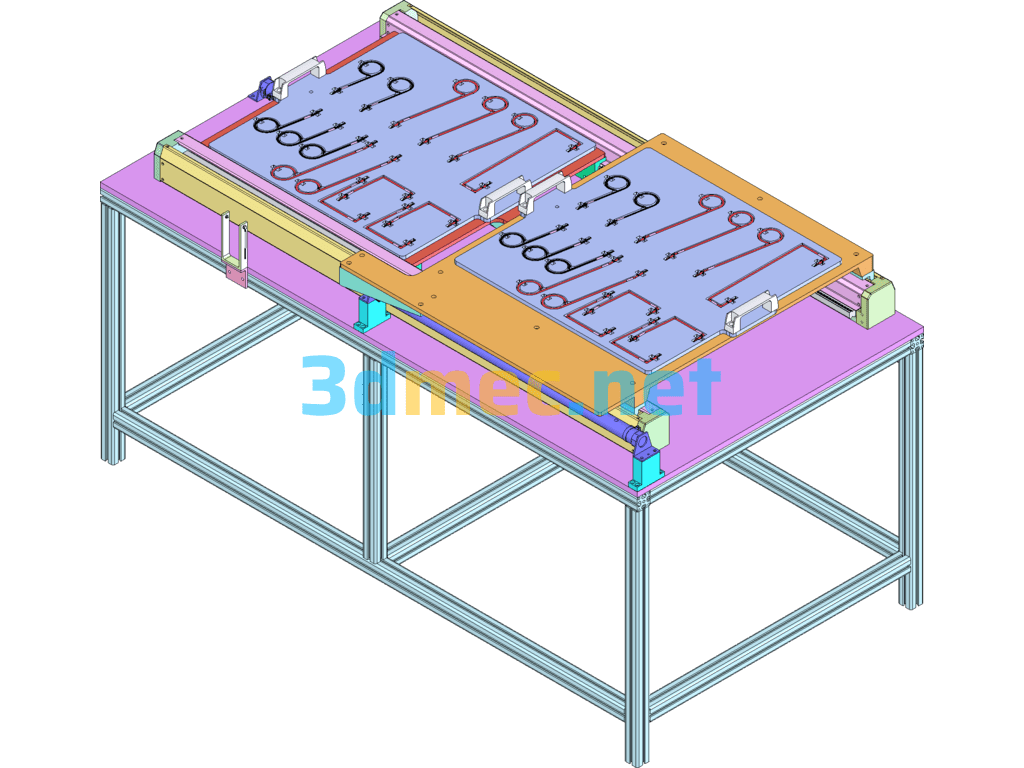 Double-Layer Loading And Unloading Device - 3D Model SolidWorks Free Download