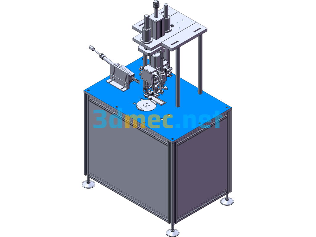 Mask Ear Strap Shearing And Welding Equipment - 3D Model SolidWorks Free Download