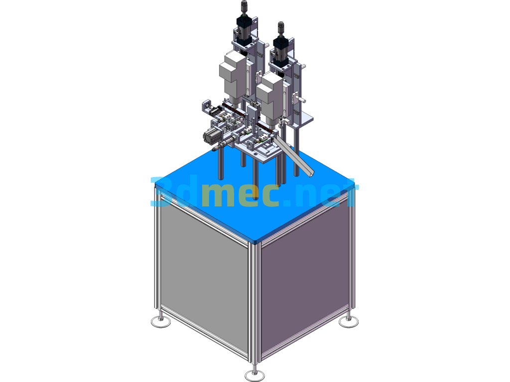 Drilling And Chamfering Equipment - 3D Model SolidWorks Free Download