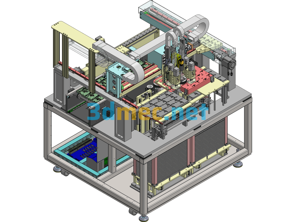 Chip/PCB Circuit Board Assembly Machine - 3D Model SolidWorks Free Download