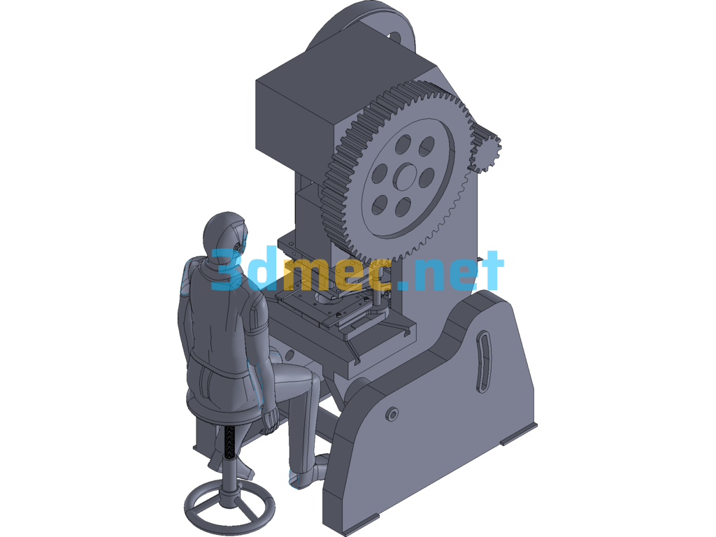 Punch Press Catcher (Rear Mounted) - 3D Model Exported Free Download