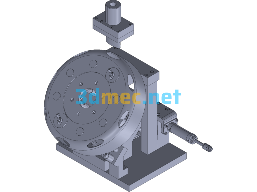 Automatic Indexing Punching Die For Automobile Spokes - 3D Model Exported Free Download