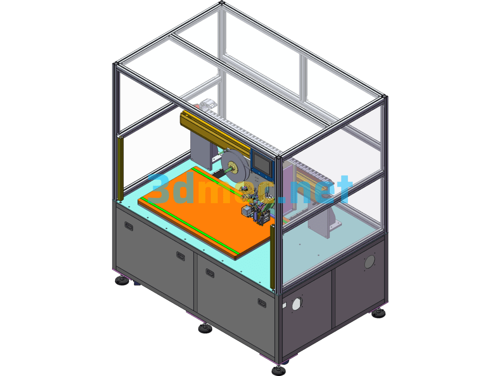 Three-Axis Tape Equipment - 3D Model SolidWorks Free Download