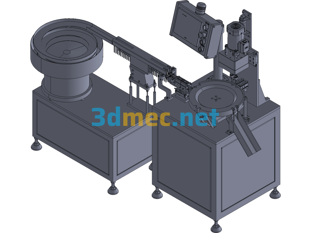 Wood Deburring Machine - 3D Model Exported Free Download