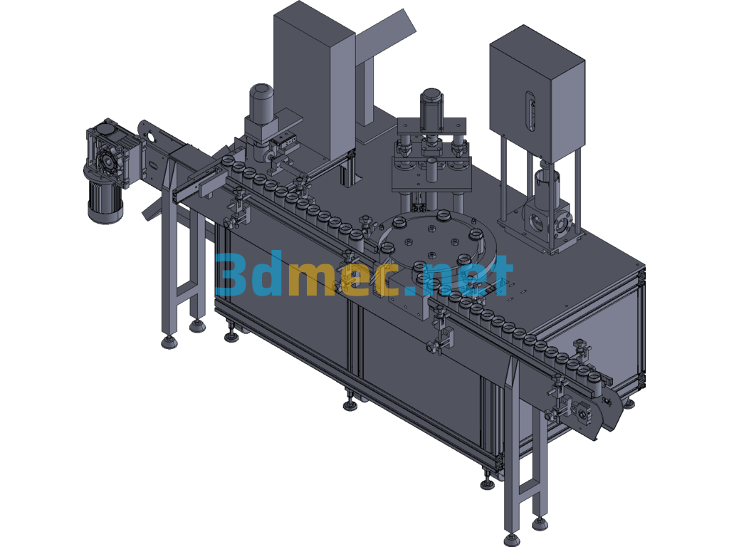 Glass Glue Filling Machine - 3D Model Exported Free Download