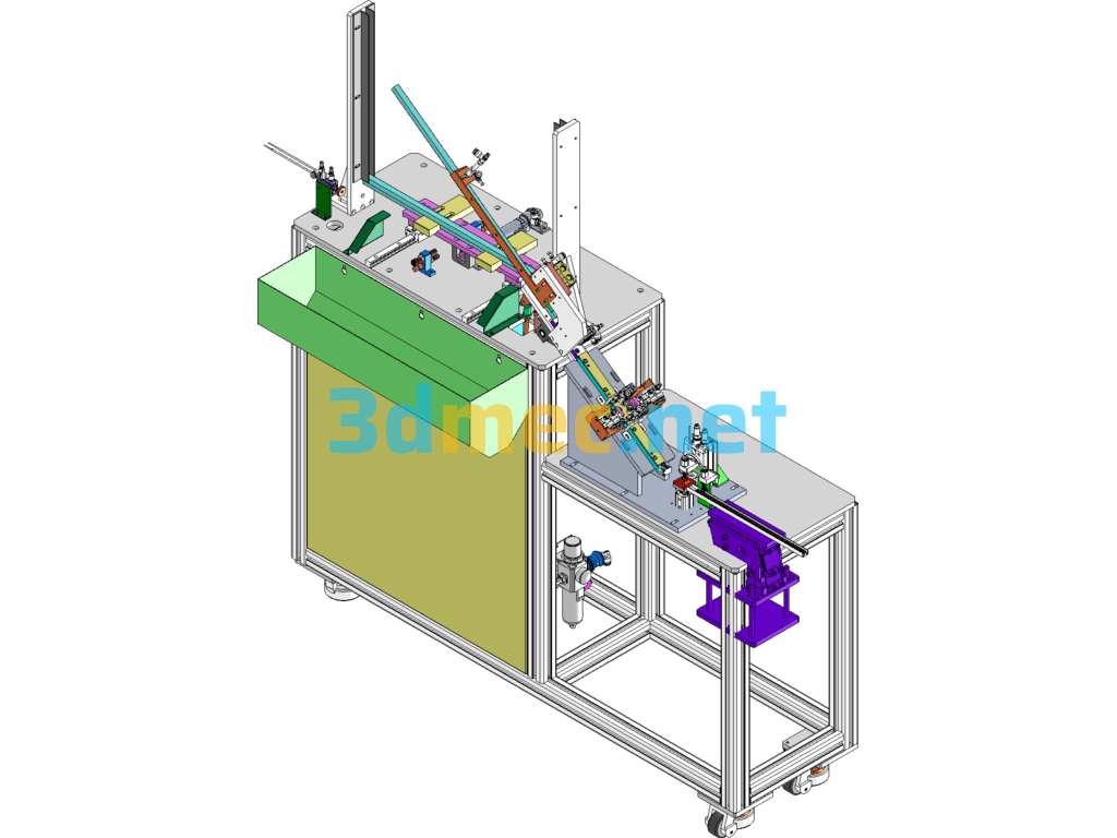 DIP8 IC Loader IC Flip Feeder - 3D Model SolidWorks Free Download