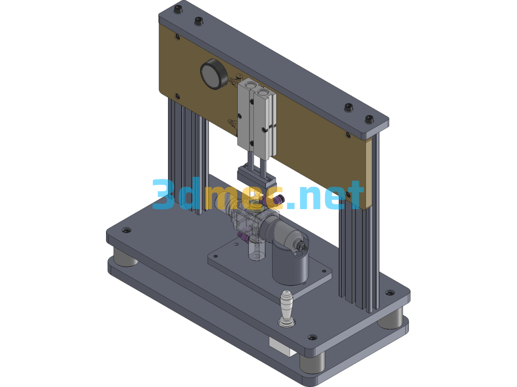 AF2000 Filter Leak Test Fixture - 3D Model SolidWorks Free Download