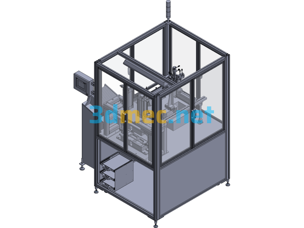 Round Rod Air Permeability Testing Equipment - 3D Model Exported Free Download