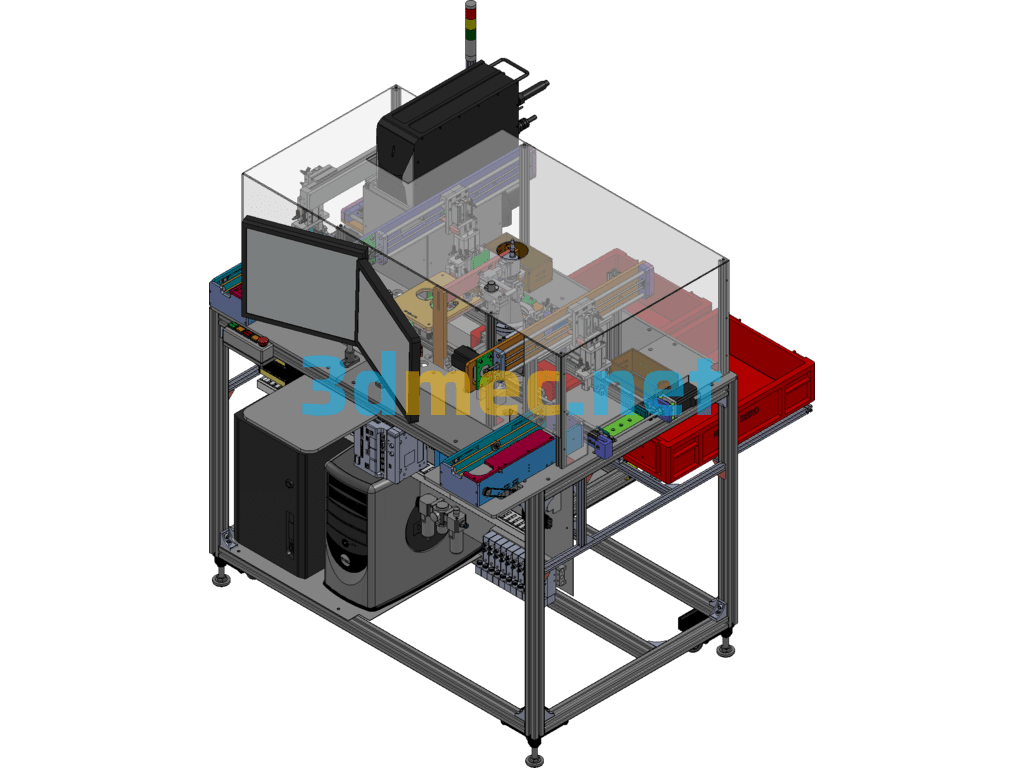 Marking And Visual Inspection Machine - 3D Model SolidWorks Free Download