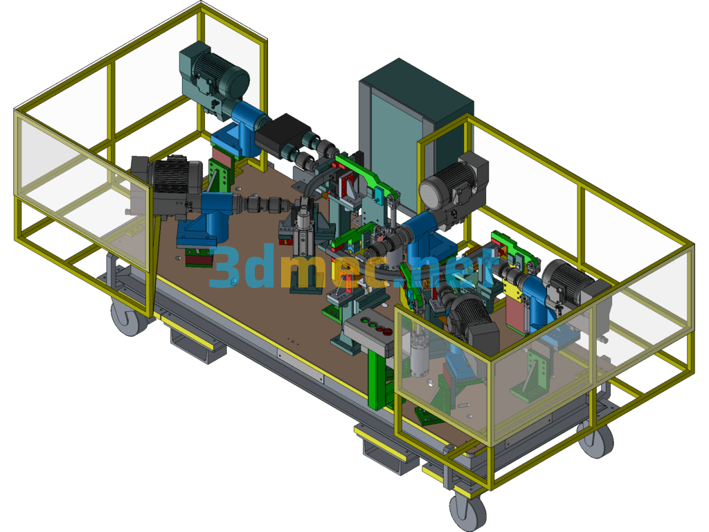 Automobile Industry - Dongfeng Truck Frame Automatic Drilling Machine (H51-02) Including Drawings - 3D Model UG(NX) Free Download