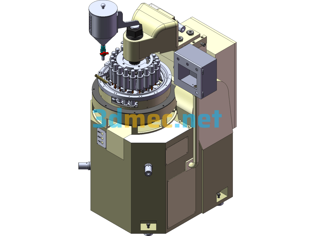 330 Magnetic Core Powder Forming Machine - 3D Model SolidWorks Free Download