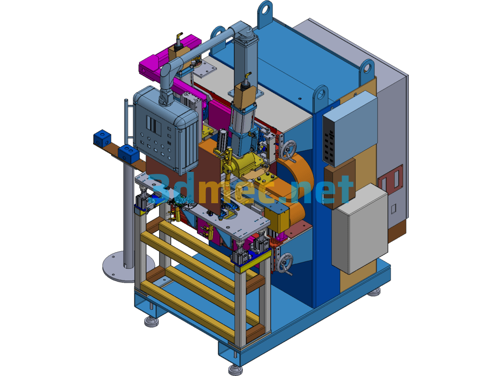 Double Head Spot Welding Machine - 3D Model Exported Free Download