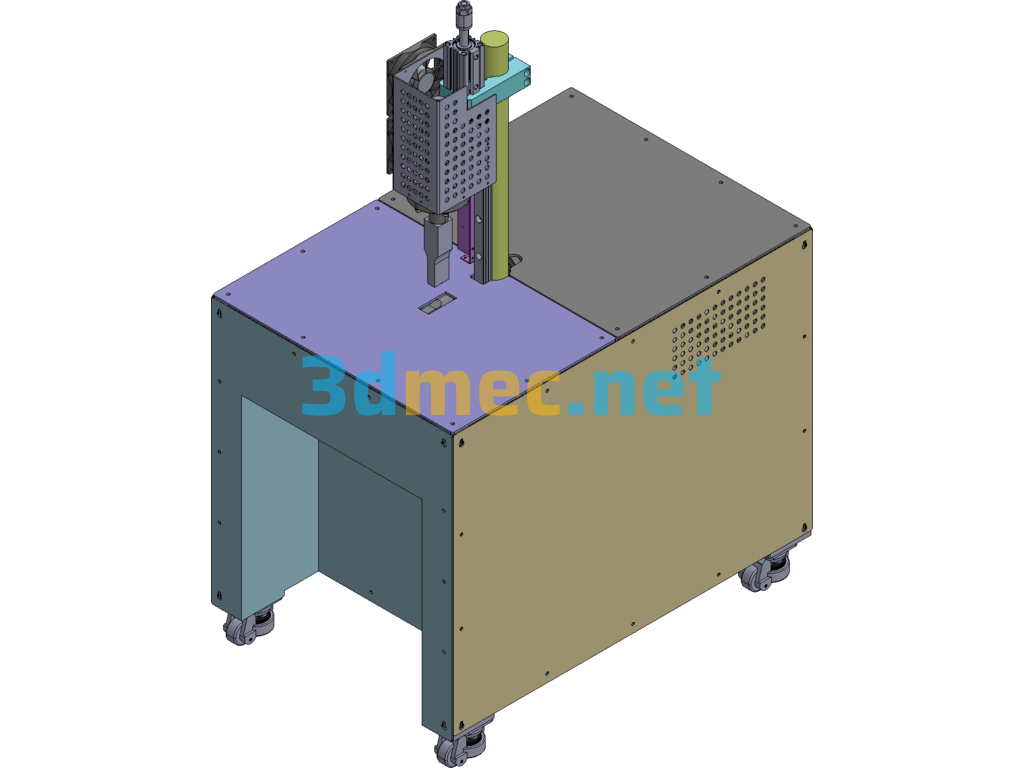 3D Model Of Non-Standard Automated Equipment For Automatic Forming And Welding Of T-Straps Of Surgical Gowns - 3D Model Exported Free Download