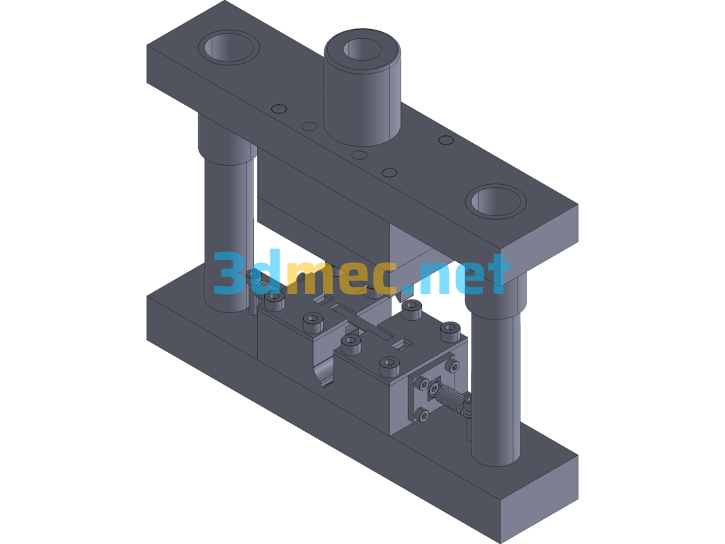 Spring Sheet Bending Die - 3D Model Exported Free Download