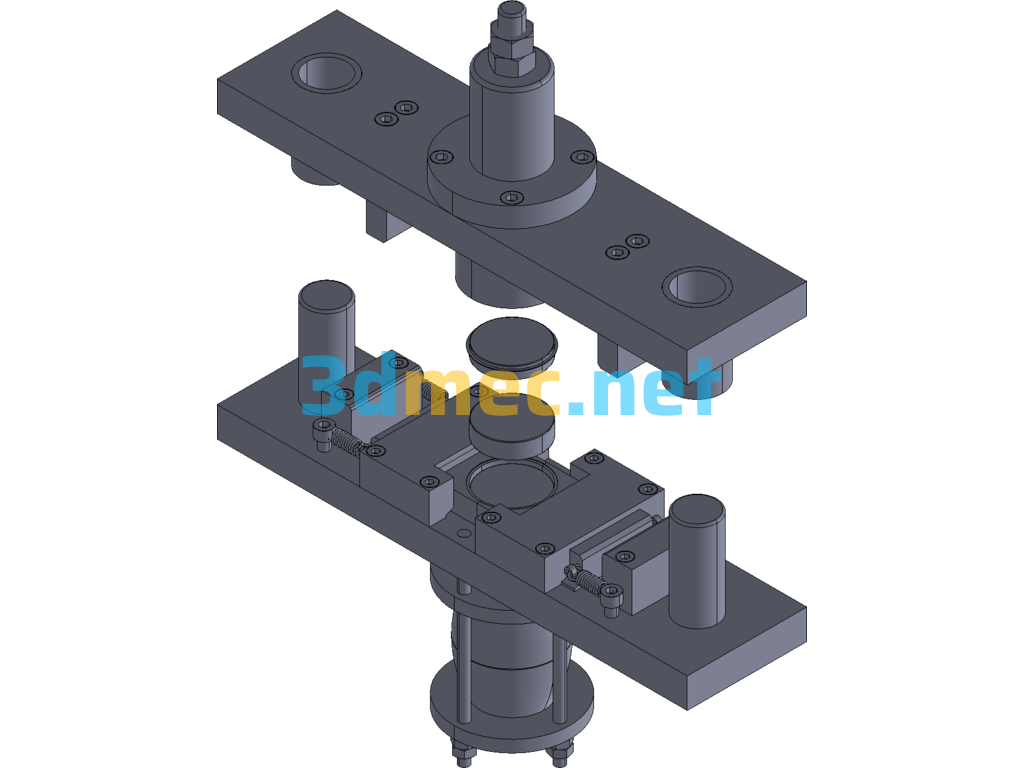 Coil Skeleton Bulging Die - 3D Model Exported Free Download