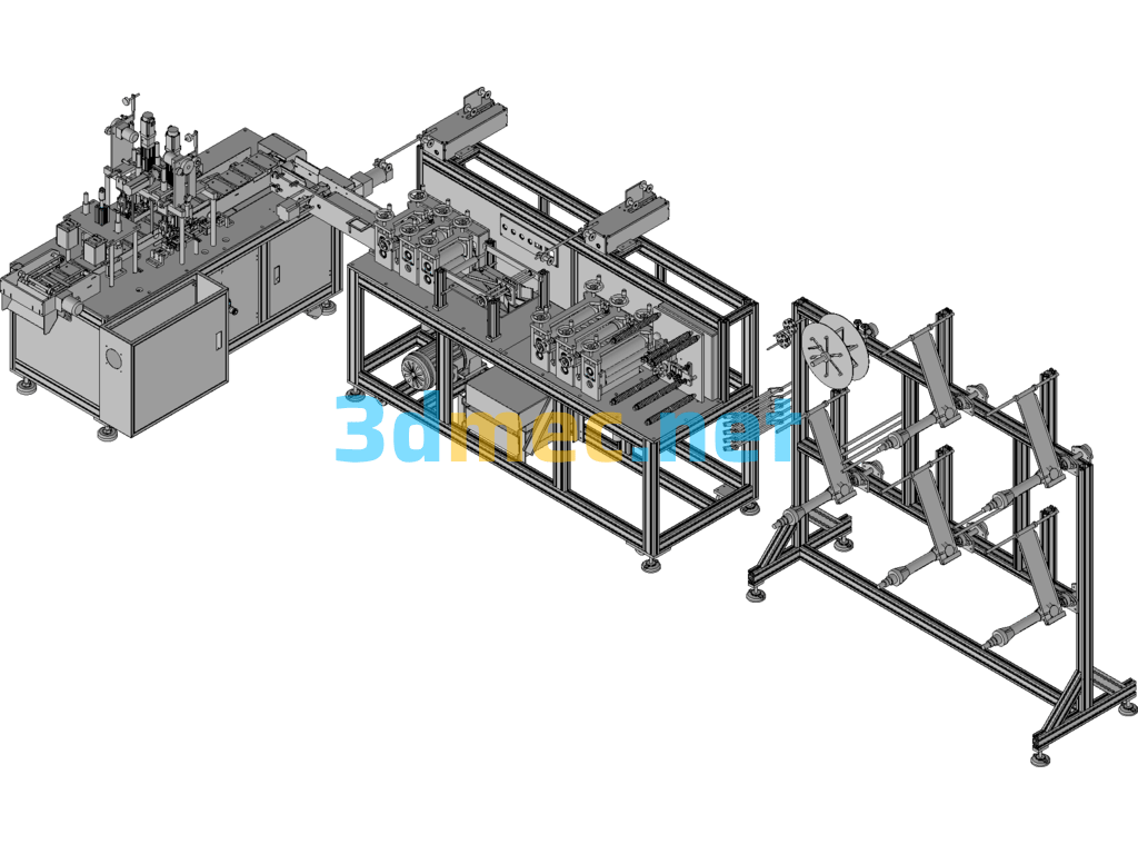 KF94 Mask Machine High Speed Version Drawing - 3D Model Exported Free Download