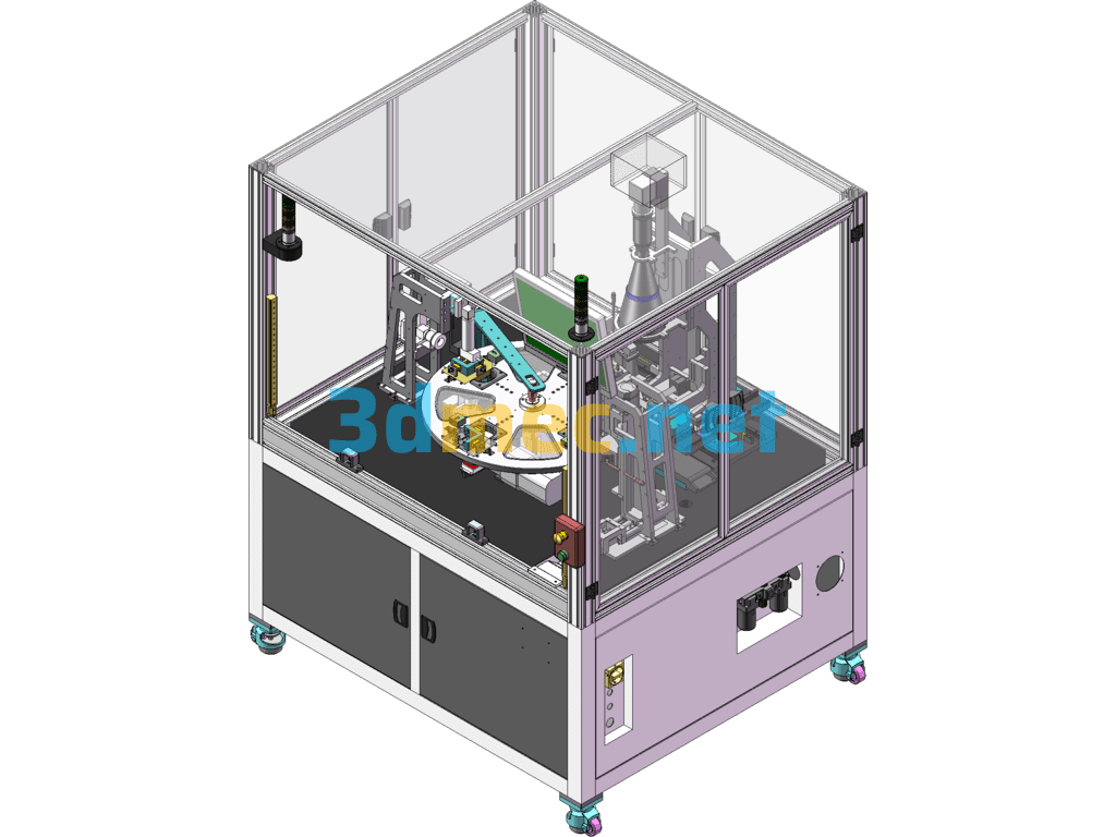 Mobile Phone Battery Flatness And Contour Dimension Inspection Machine - BOM List Of Mass Production Models - 3D Model SolidWorks Free Download