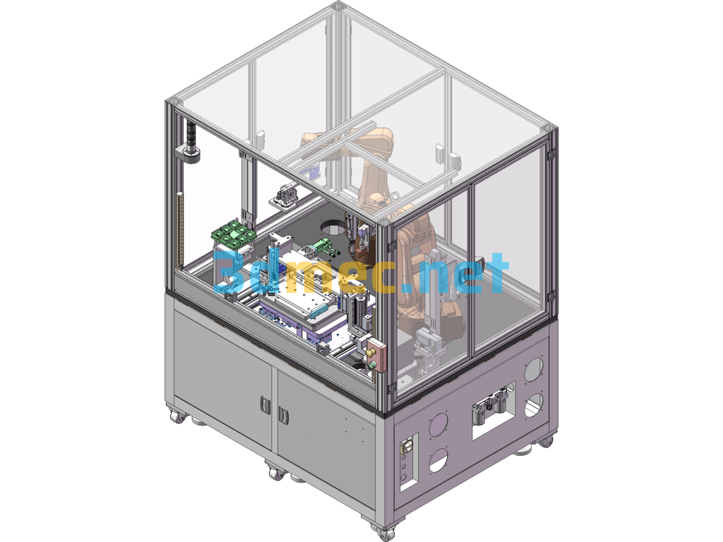 Notebook Inspection And Assembly Automation - 3D Model SolidWorks Free Download