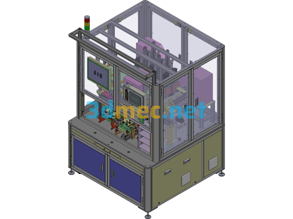 Multi-Axis Automatic Screw Locking Machine - 3D Model SolidWorks Free Download