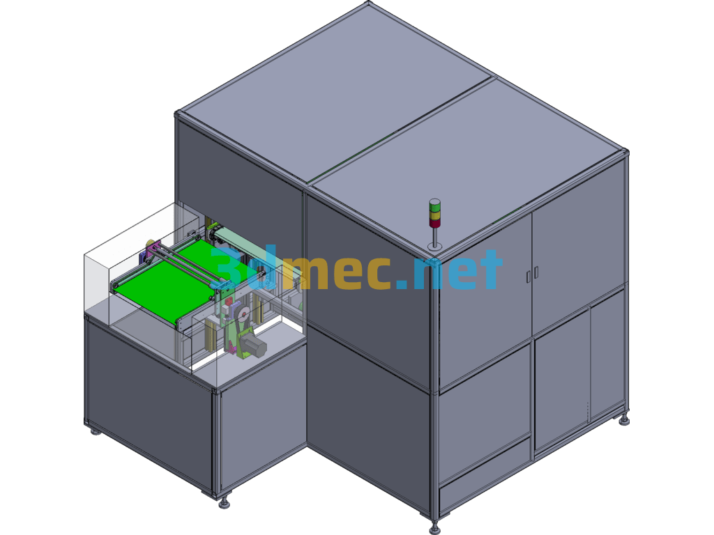 Automation Equipment-PCB Material Frame Automatic Buffering Machine - 3D Model Exported Free Download