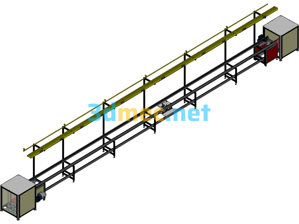 2.5 Times Speed Line Electronic Product Automated Assembly Line - 3D Model SolidWorks Free Download